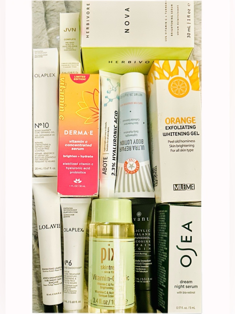 Luxury Haircare, Makeup & Glow Skincare Bundle NIB | Olaplex | Osea | Herbivore